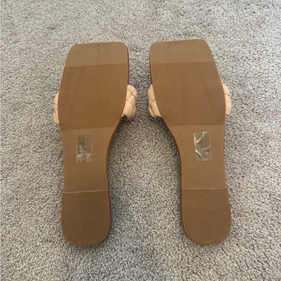 Women's Tan Braided Sandals - Picture 2 of 2